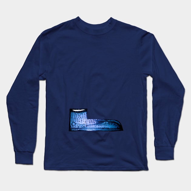 Blue Shoe Long Sleeve T-Shirt by IanWylie87